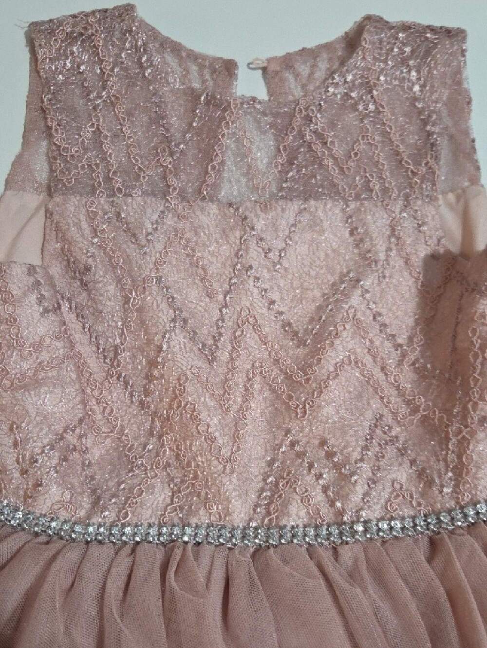 Blueberi Boulevard Pink Lace & Satin Party Dress - Picture 4 of 7